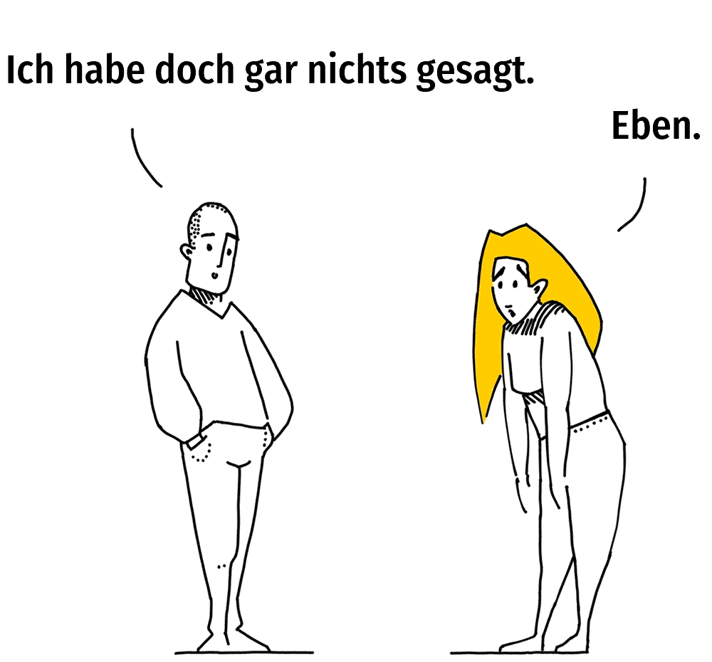 Nicht geschimpft ist halb gelobt_Karikatur